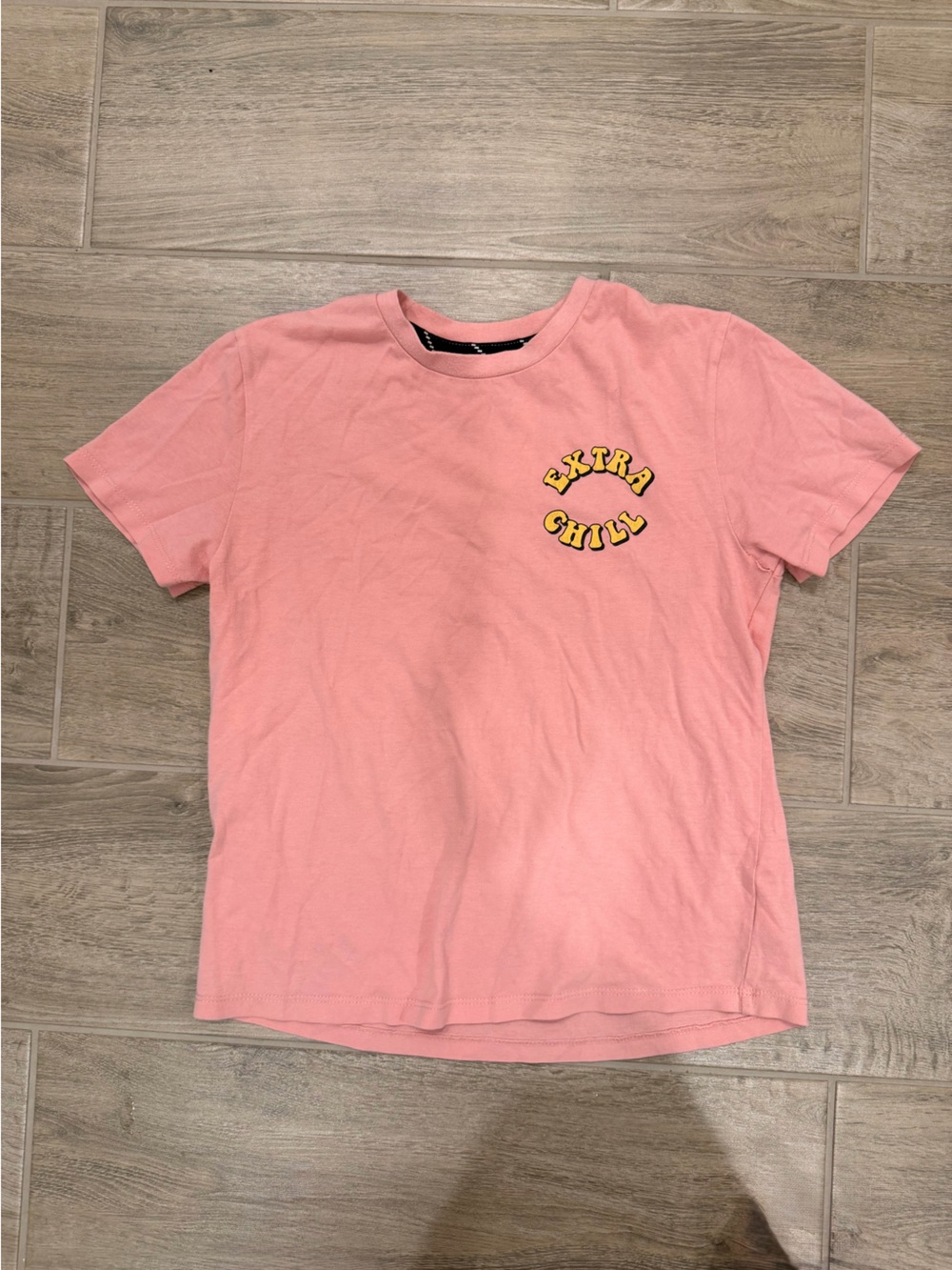 art class Pink Tee with Yellow Lettering